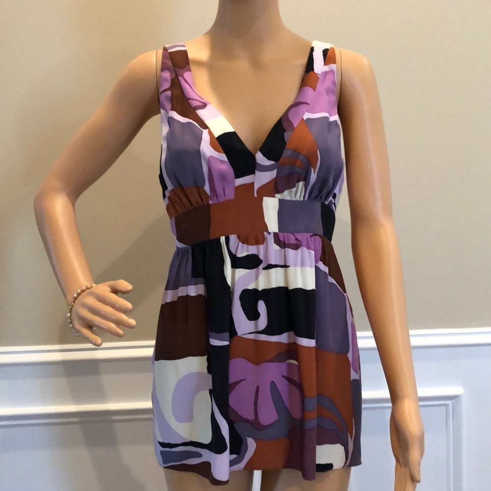 Alice and Trixie 100% silk patterned top